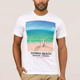 T-shirt Towan Beach - Newquay Sandcastle impression de voy