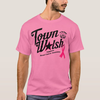 T-shirt Town Walsh soutient la sensibilisation au cancer d