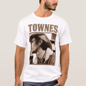 T-shirt Townes Van Zandt T-ShirtTownes Pays Rétro (Devant)