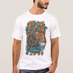 T-shirt Toxic Slapshot Kaiju Hawk Hockey Streetwear