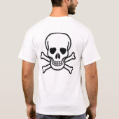 T-shirt toxique de crâne (Dos)