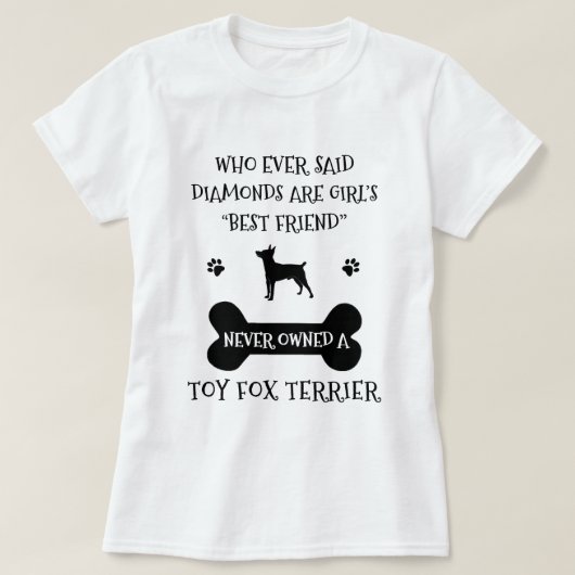 T-shirt Toy Fox Terrier Chien race meilleure (Design devant)