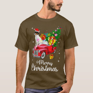 T-shirt Toy Fox Terrier Ride Camion Rouge Pyjama de Noël