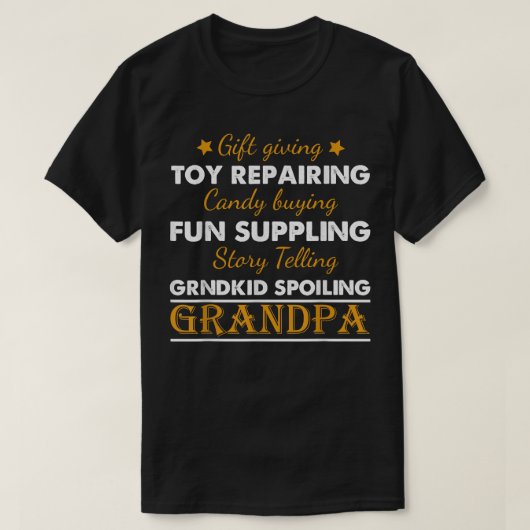 T-shirt Toy Repairing Candy Acheter Grand-père grand-père (Design devant)
