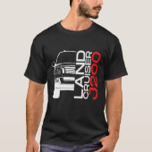 T-shirt Toyota Land Cruiser J200 Automotive Off-Road Car (Devant)