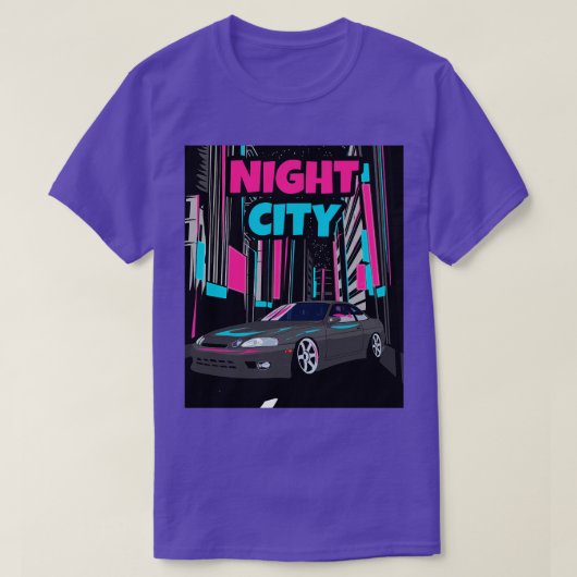 T-shirt Toyota Soarer Night City (Design devant)