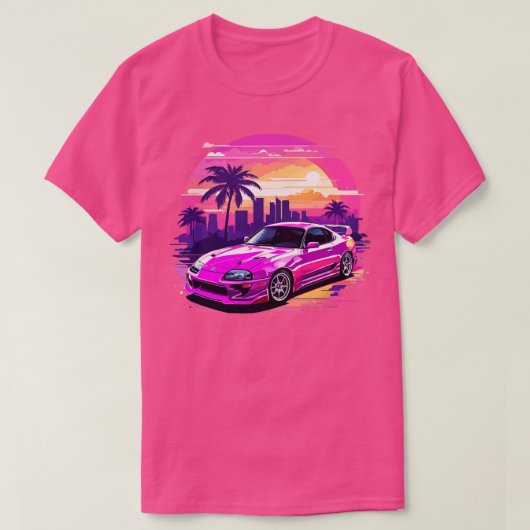 T-shirt Toyota Supra 1 violet (Design devant)