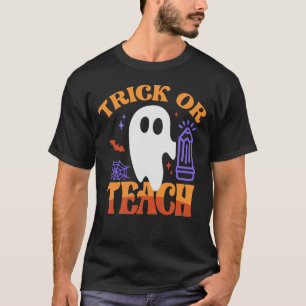T-shirt Trace ou Enseignement - Halloween rétro Super