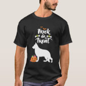 T-shirt Trace Ou Traiter Chien Berger Allemand Halloween C (Devant)