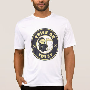 T-shirt Tracer ou traiter Grim Reaper starbucks logo café