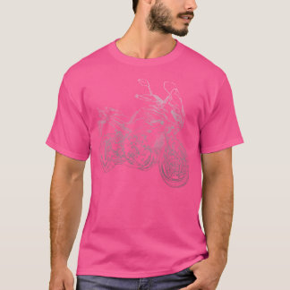 T-shirt Tracer Yamaha 900 Crayon Silhouette Moto Tra