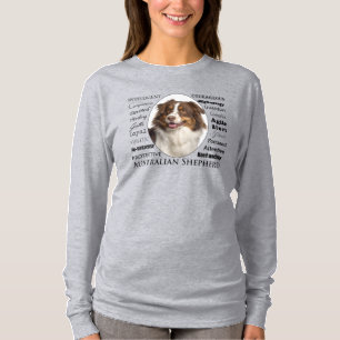 T-shirt Traces bergers australiens rouges