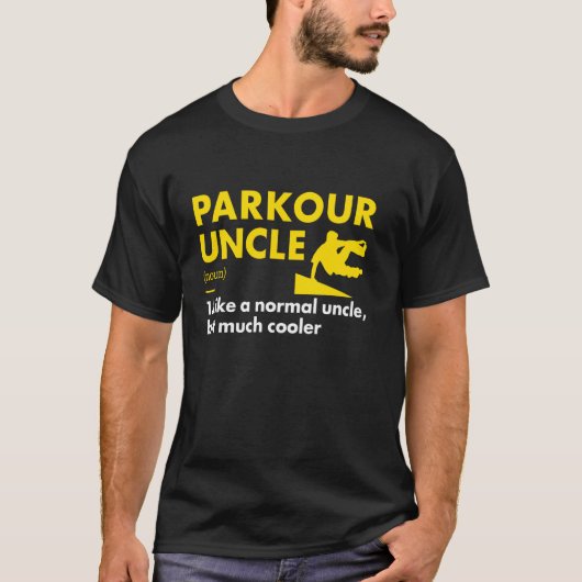 T-shirt Traceur Oncle Définition Parkour (Devant)