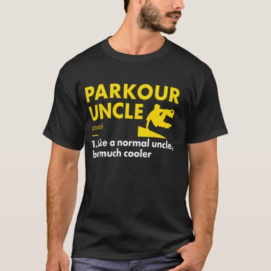 T-shirt Traceur Oncle Définition Parkour (Devant)