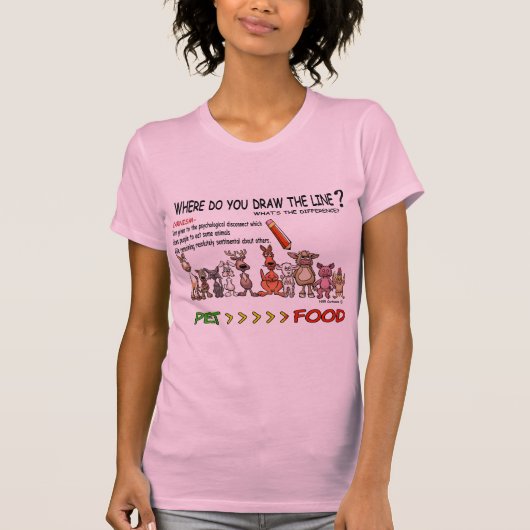 T-SHIRT TRACEZ LA LIGNE CARNISM (Devant)