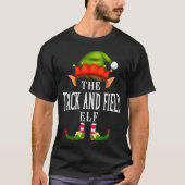 T-shirt Track And Field Elf Group Funny Christmas Pajama P (Devant)