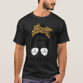 T-shirt Track And Field Mom Messy Bun Lunettes de soleil C (Devant)