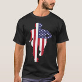 T-shirt Track and Field US Runner USA Patriotic Sprinter (Devant)