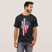 T-shirt Track and Field US Runner USA Patriotic Sprinter (Devant entier)