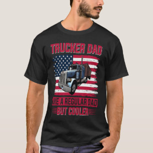 T-shirt Tracker Papa US Drapeau américain Distress Thème N