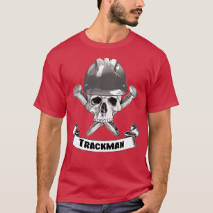 T-shirt Trackman Skull and Spikes Crossbones