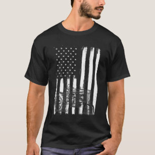 T-shirt Tracteur agricole américain Drapeau Patriotique US