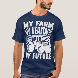 T-shirt Tracteur agricole Ma ferme Mon patrimoine Mon aven