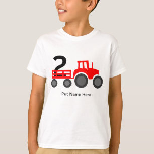 T-shirt Tracteur, amateur de camions 2e anniversaire