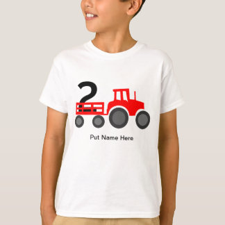 T-shirt Tracteur, amateur de camions 2e anniversaire