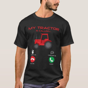 T-shirt Tracteur appelle l'agriculture mobile