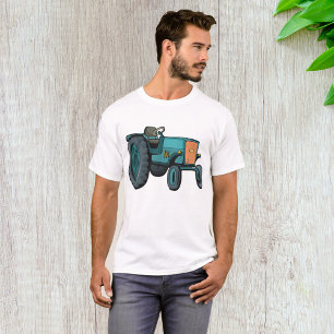 T-shirt Tracteur Bleu Vintage Vie de Ferme