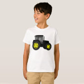 T-shirt tracteur de fils de petit-fils d'agriculture de (Devant entier)