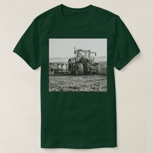 T-shirt Tracteur de pliage dans Surrey Hills UK (Design devant)