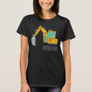 T-shirt Tracteur d'excavateur de construction de petits ou