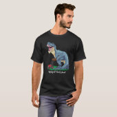 T-shirt Tracteur Dinosaur Dinosaure de moulage à bille de (Devant entier)