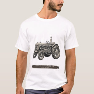 T-shirt Tracteur drôle " Labourant à travers mes sentiment