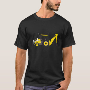 T-shirt Tracteur en backhoe de construction de petits ouvr