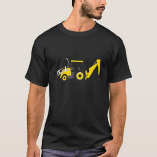 T-shirt Tracteur en backhoe de construction de petits ouvr