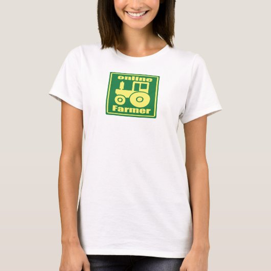 T-shirt tracteur vert (Devant)