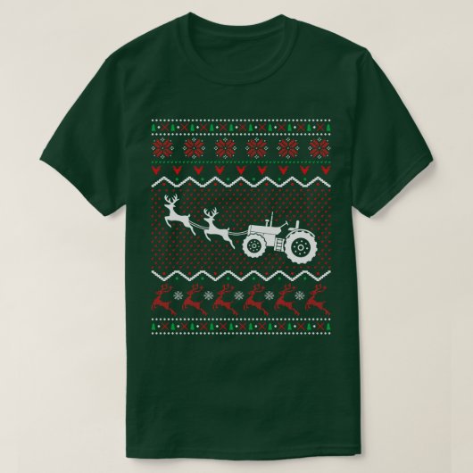 T-shirt Tracteur Vilain Noël (Design devant)