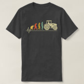 T-shirt Tractor Driver Evolution Agriculture Farmer Fields (Design devant)