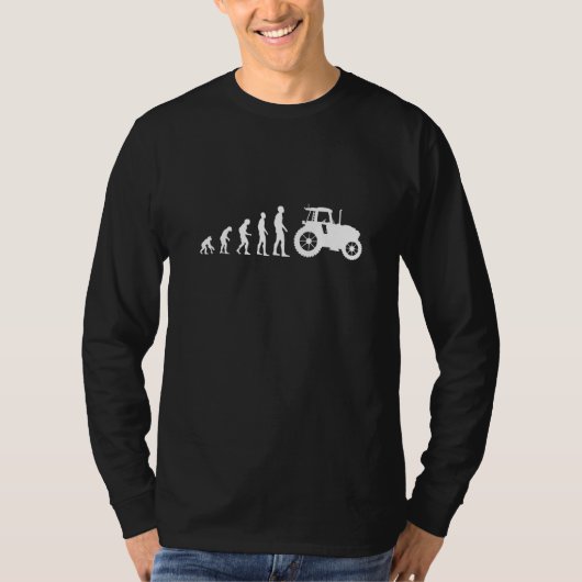 T-shirt Tractor Evolution Tractor Driving Farmer Farmer De (Devant)