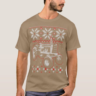 T-shirt Tractor Lover Ugly Christmas Sweater, Farmer Farmi