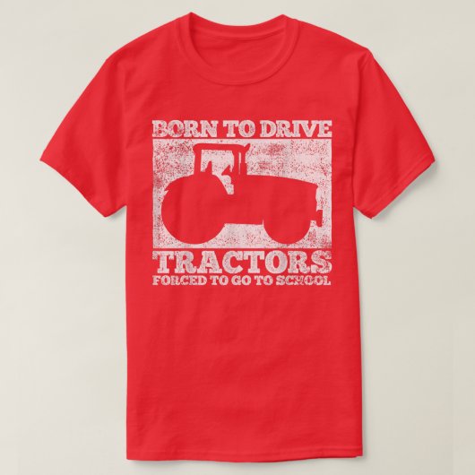 T-shirt Tractors Tractor Driver Farmer  (Design devant)