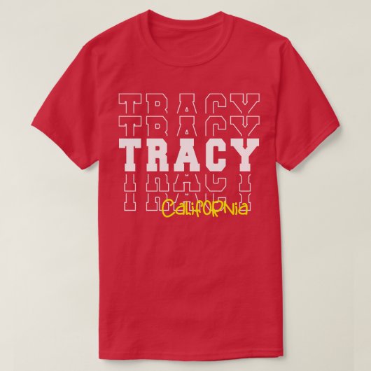 T-shirt Tracy city California Tracy CA (Design devant)