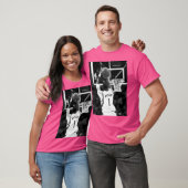 T-shirt Tracy Mcgrady - Blanc noir (Unisexe)