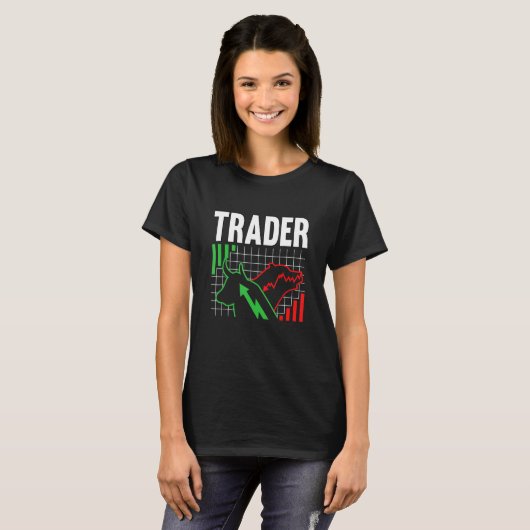 T-shirt Trader Bearing Bullish Crypto Blockchain Investiss (Devant entier)