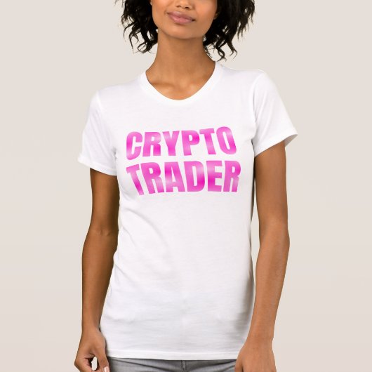 T-shirt Trader Crypto Pink-Lightrose Gradient (Devant)