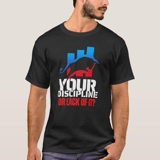 T-shirt Trader motivation | Bull | Discipline (Devant)