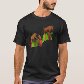T-shirt Trading Stock Marché Trader Bull Vs Bear I (Devant)